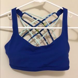 Lululemon Free To Be Bra Size 4 Cobalt Blue